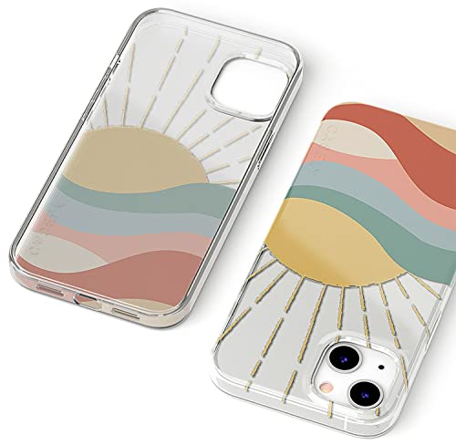 Casely Iphone 13 Sun-Themed Case | Colorblock Sunset Sunrise Pattern | Drop Test Certified & Camera Lens Protection #TOP3