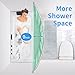 Curved Shower Curtain Rod, TOPROD Round Shower Curtain Rod 48-72 Inches Adjustable, Rounded Bowed Stainless Steel Shower Rods for Bathroom, Bathtub, More Shower Space, Brushed Nickel, Need to Drill