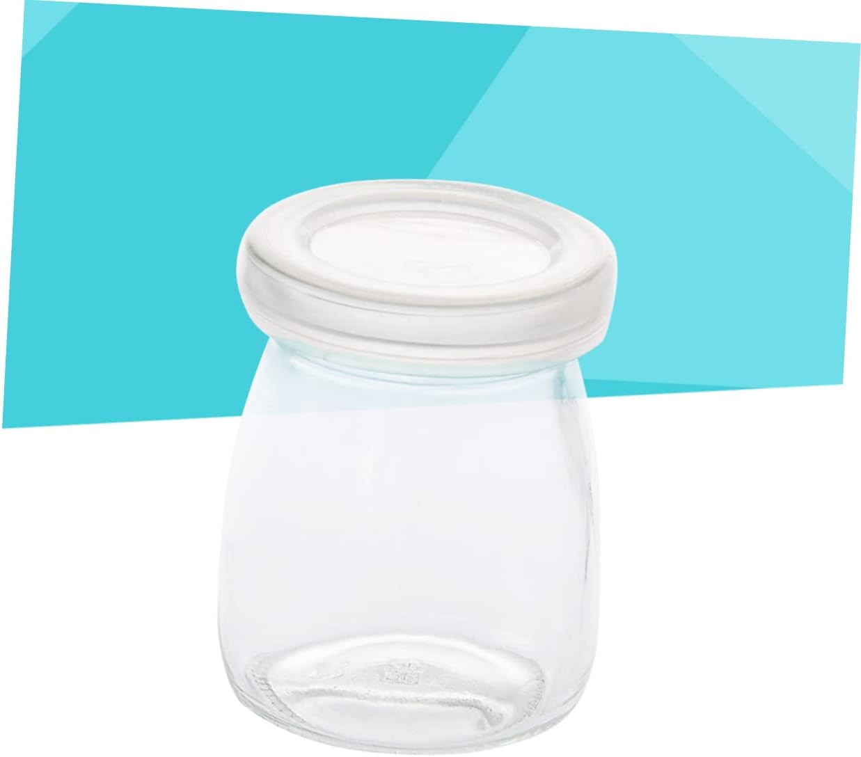 Cabilock 10pcs Pudding Bottles with Plastic Lids White Favor Box for Shower Wedding and Party Supplies for Candy Chocolate and