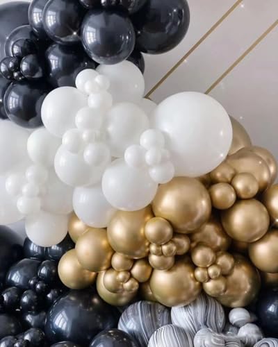 Image of Latex Balloons, 100-Pack Different Sizes 18 12 10 5 Inch Party Balloon Garland Kit (White)
