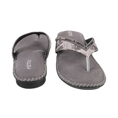 Image of Metro Women's Suede Faux Leather Comfort Slip-on Fashion Sandals