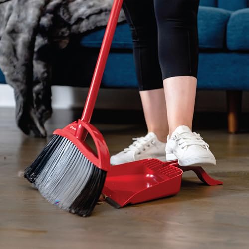 O-Cedar Pet Pro Broom with Step-On Dustpan | Removes Over 99% of Dust & Dirt in One Sweep | Removes 3X More Pet Hair | Quiet Cleaning Tool for Cat and Dog Owners - image 8