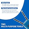 Punch Down Impact Tool with 110 and 66 Blades, Multifunction Hook Tool for Telephone Impact Terminal Insertion and cat6a/cat6/cat5e/cat5 Cable