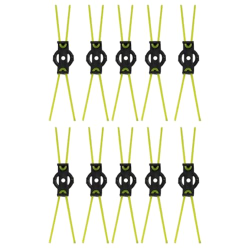 10 Piezas Cortacésped Cuerda de Corte Cabezales de Cortacésped Cepillo de Desmalezado Eliminación de Cortacésped Resistente Al Desgaste en General