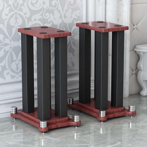 Soportes de suelo para altavoces antivibración par de metal robusto de 50cm 8