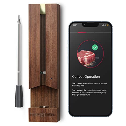 Meat Thermometer Wireless, Paris Rhône 263Ft Smart Meat Thermometer, Food Thermometer With Smart Alert, Ip67 Waterproof, Dishwasher Safe For The Grill, Bbq, Kitchen, Garden, Rotisserie(1 Probe) #TOP5