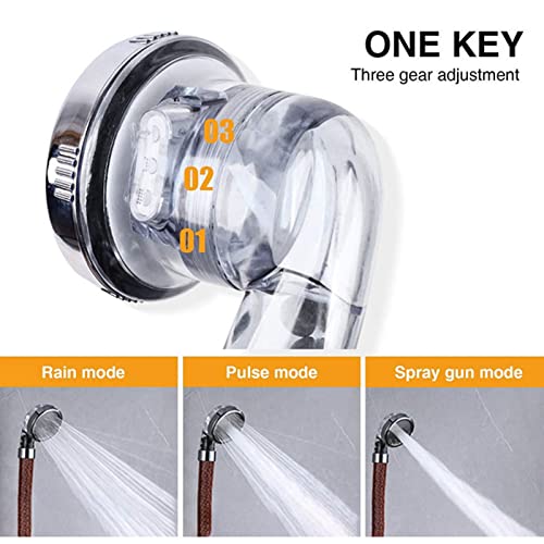 Pommeau de douche filtrant haute pression au design chromé durable