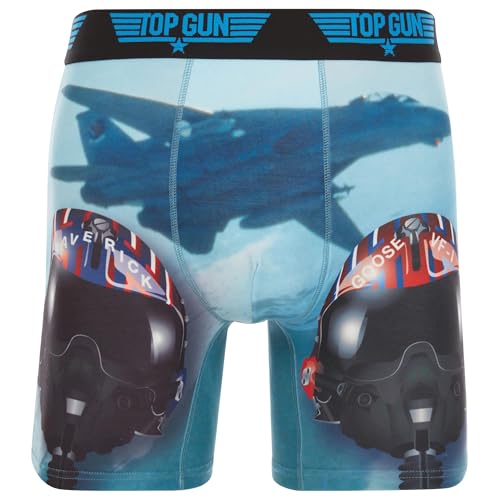 COCO BRANDS Cartoon Network Mens Boxer Briefs - Harry Potter Fast & Furious Godfather Maverick & Goose NASA Mens Underwear Size Small Maveric & Goose Helmets
