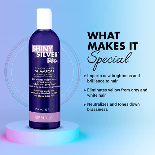 One 'N Only Shiny Silver Ultra Conditioning Shampoo 1 Liter #TOP4