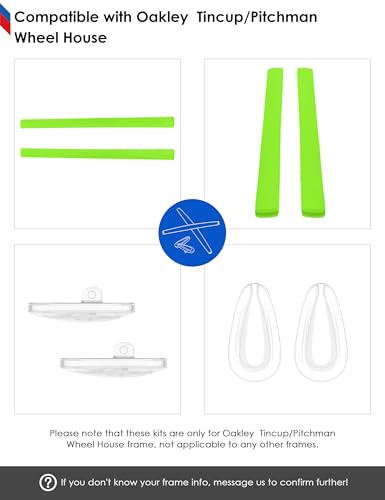 Image of BLAZERBUCK Replacement Earsocks & Nose Pieces for Oakley Tincup Glasses OX3184 OX5099