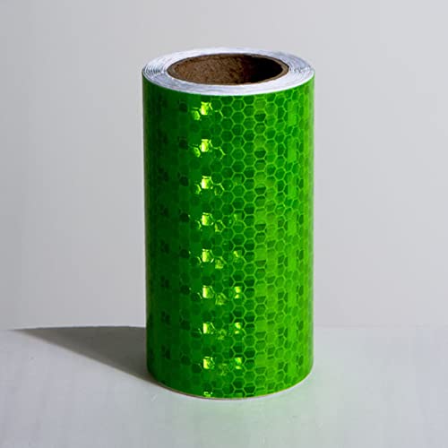 SFQEVHRZ Cinta reflectante, Cinta reflectante impermeable de 4 pulgadas x 16, pies para remolques, coches y camiones(Green)
