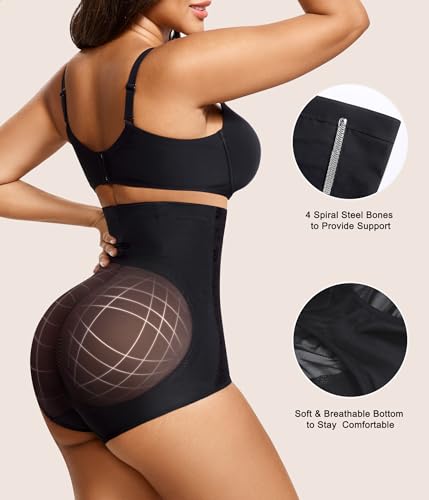 URSEXYLY Tummy Control Shapewear for Women Faja Body Shaper Breathable High Waisted Butt Lifting Panties3