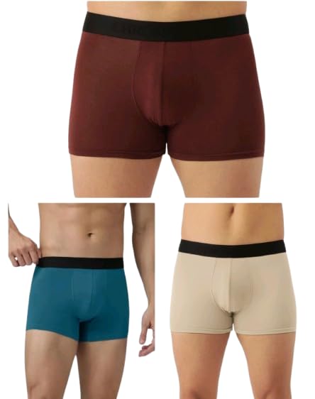 vfyn (Pack of 3) Mens Micro Modal Stretch Trunks-picture-50