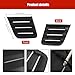 KAKABAS Hood Vent Cover Compatible with Ford Mustang ROUSH Model 2018 Accessories Machine Cover, 3D Decorative Panel, 2 Pcs Black