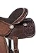 Hassan International Flex Tree Western Horse Saddle | Leather Saddle | Western Saddle | Saddle for Horses | Horse Saddle Western | Premium Western Leather Roping Horse Saddle (Dark Brown, 13 Inch)