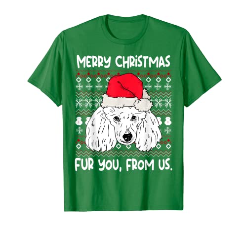 Poodle Christmas Funny Birthday Dog Lover Gifts Maglietta