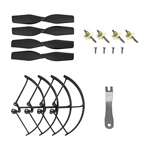 Parts & Accessories Holy Stone HS160Pro/HS161 Drone Spare Parts Kits Propellers Landing Gear Propeller Guards Set Parts for HS160Pro/HS161 RC Drone - (Color: Black, CN)