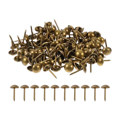 OUNONA Clous de Tapissier Décoratifs en Bronze Vert Antique 7x13 Mm 100 Pièces Clous pour Meubles Classiques pour Rembourrage Accessoires Quincaillerie pour Décoration Intérieur