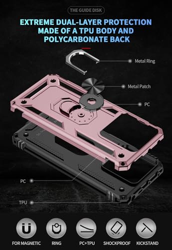 Coque rigide robuste Xiaomi Redmi Note 13 Pro 5G antichoc rose - 2