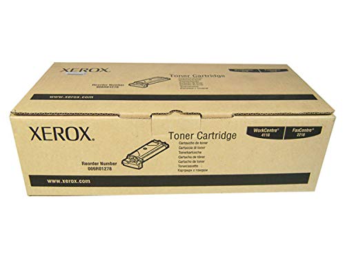 Genuine Xerox Black Toner Cartridge for use with the Xerox WorkCentre 4118/FaxCentre 2218- Part# 006R01278 by Xerox