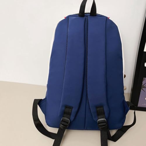 Sac à dos couleur contrastée grand volume rose avec compartiments ergonomiques - 5
