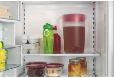 Rubbermaid Clear Pitcher, 1 Gallon, Red