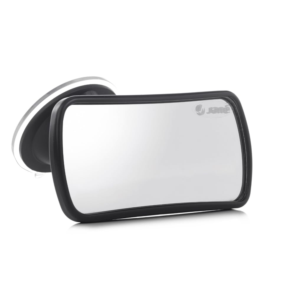 Jané Front Surveillance Mirror for Drivers 360° Ball Head Suction Cup Anti-Scratch Glass