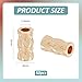 BENECREAT 50Pcs 14k Gold Filled Twist Crimp Beads, Brass Crimp Tube Beads for DIY Jewelry Making Findings, 0.23x0.12Inch, Hole: 1.6mm