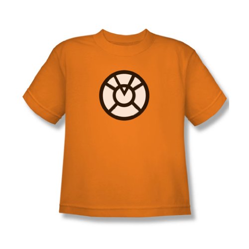 Green Lantern - Agent Orange Logo Youth T-Shirt In Orange, X-Large, Orange #TOP14