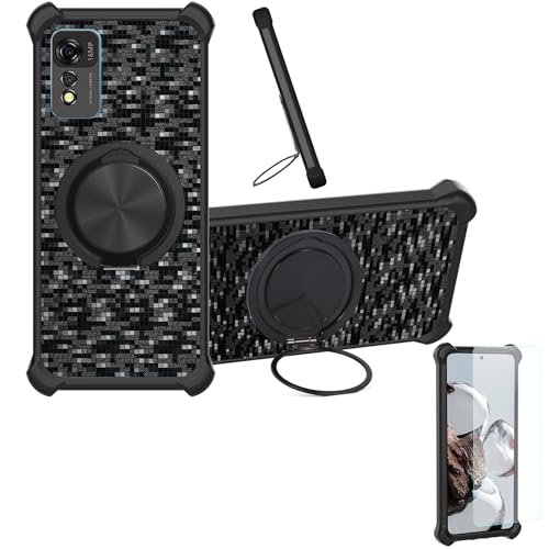 �Ή� Coolpad Cp12p �P�[�X Phone Case [1�� 9H+�d�x���� �K���X�t�B����][360°��]���X�^���h�A�}�O�l�b�g��]CX-11-HEI