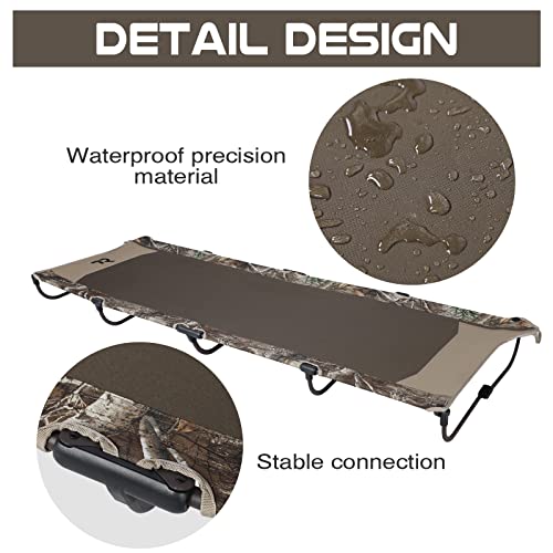 Tr Camping Cots Foldable For Adults,20 Second Set Up Folding Portable Cot Bed,Us Patented Camping Sleeping Cots For Outdoor Hunting Fishing With Carry Bag(Camo) #TOP6