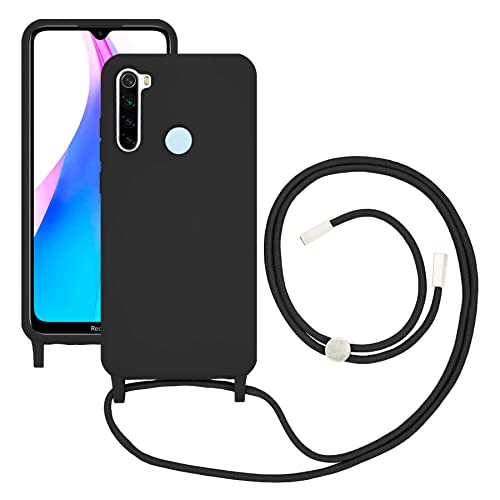 Fundas Para Xiaomi Redmi Note 8T WePhone, Funda, Carcasa Tipo Original con Cuerda para XIAOMI Redmi Note 8T, TPU Silicona de Calidad, Colores Negro, Verde...