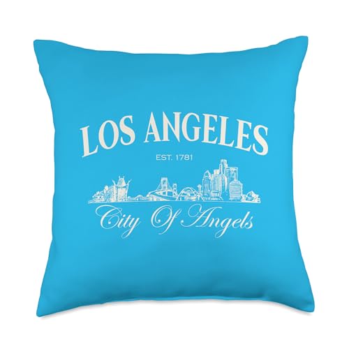 Los Angeles California LA City Of Angels Family Vacation Throw Pillow