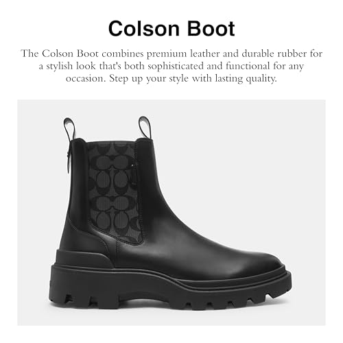 COACH Men's Colson Boot Hiking Shoe, Army, 9.52