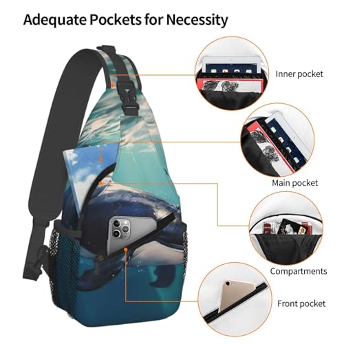 Bolso Sling para hombre y mujer tipo mochila de pecho miniatura 3