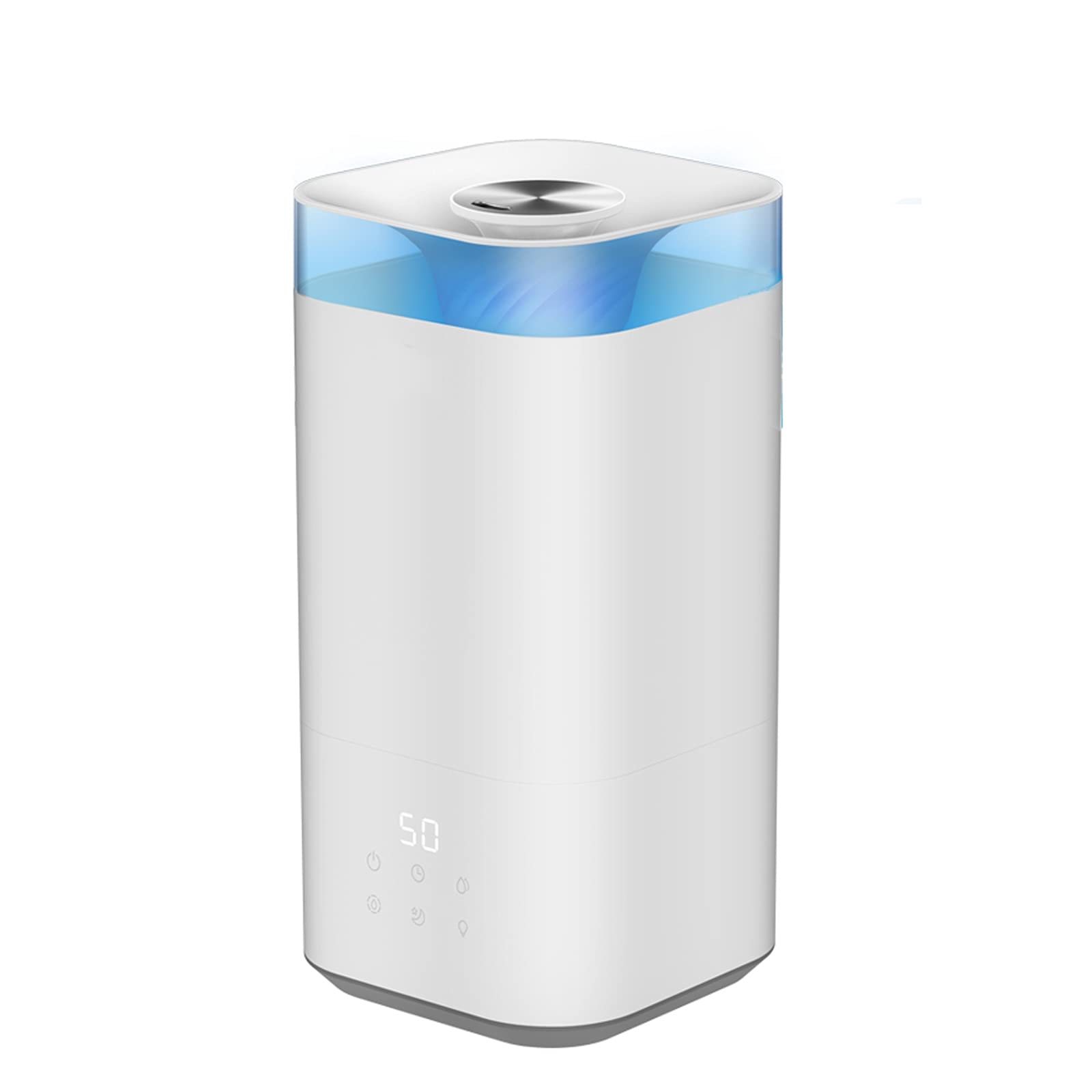 purificador de aire y humidificador Humidificadores for dormitorio, humidificador de niebla fresco ultrasónico: la unidad premium dura un funcionamiento silencioso y silencioso, apagado automático fil