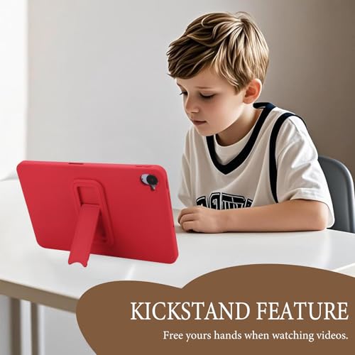Coque Xiaomi Pad Mini 8.9 2025 rouge hybride antichoc avec support rigide - 2