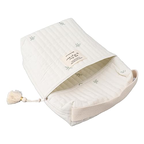 Bolsa organizadora de pañales de algodón estampada miniatura 6