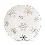 Kate Spade New York Jingle All The Way Dinnerware Snowflake Design Christmas Cookie Serving Tray, 12.5'