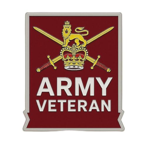 British military veteran commemorative pin badge