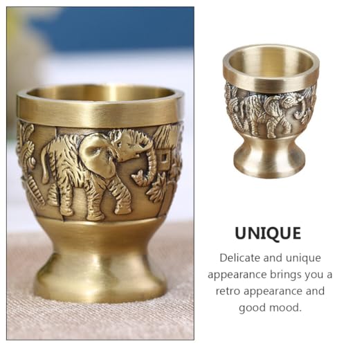 1 Unidade Taça De Vinho Retrô Copos De Uísque De Bronze Copos De Tiro Antigos Cálices Ornamentados D