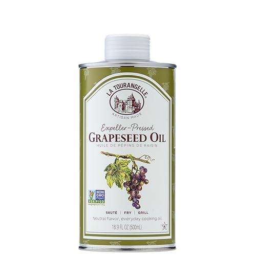Comparison: Best Oil For A Wok 6 La Tourangelle, Expeller-Pressed Grapeseed Oil, High Heat Neutral Cooking Oil, Cast Iron Seasoning, Also Great for Skin, Hair, and DIY Beauty Recipes, 16.9 fl oz