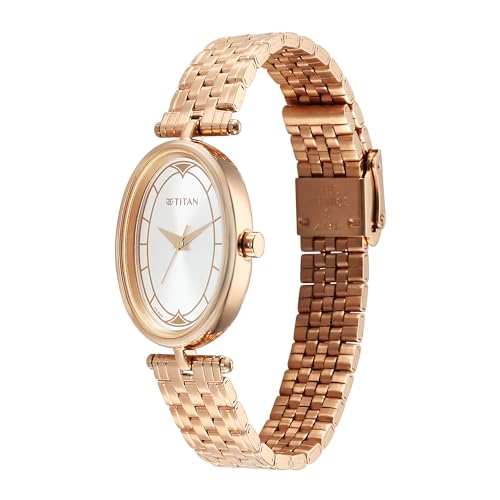 Image of Titan Karishma Workwear Silver White Dial Stainless Steel Watch for Women