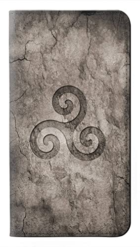 Housse cuir Google Pixel 10a au style de pierre gravée Triskele