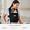 Momcozy Newborn Carrier WeeSnug- Lightweight and Cozy Comfort for 7-25 lbs, Ergonomic Cross-Back Support, Effortless to Put On, Hands-Free Baby Carrier with Lumbar Support, Black #5