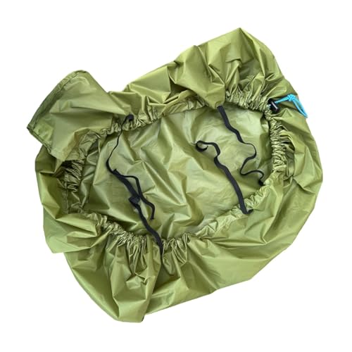Housse imperméable verte contre la pluie pour sac à dos de camping