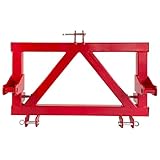 Euroaufnahme Adapter Dreipunkt, auf Euro-Norm, Dreipunktaufnahme, Kat 2, Kategorie 2, Frontlader, rot lackiert, Heckhydraulik, Euronormaufnahme, 1100 mm breit, 45 kg