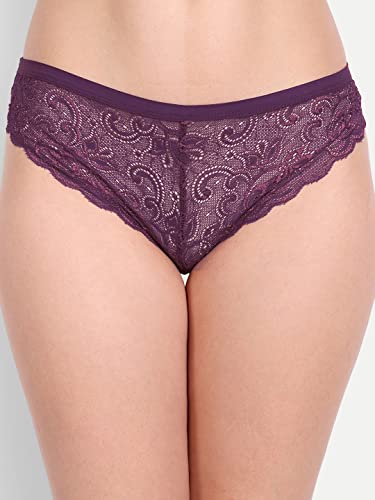 Image of FIMS - Fashion is my style Women Cotton Floral Lace Padded, Non-Wired, Full Coverage, Seamless Bra Panty Set, Multicolor, Lingerie Set