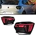 RHEOFCHS Car Lights Compatible for VW Polo Led Tail Light 2017-2021 Rear Lamp DRL Animation Dynamic Signal Reverse Automotive Accessories(Red)