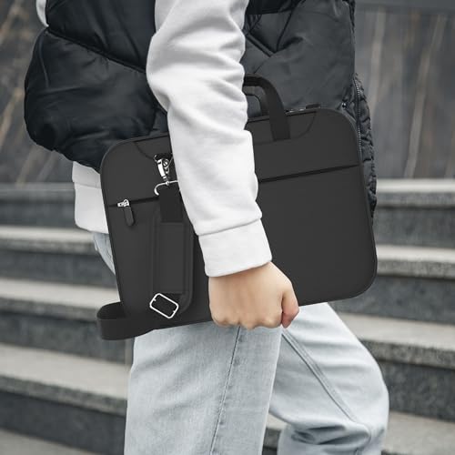 Bibelhüllen für Damen, groß und mittelgroß – Bibeltasche für Bücher bis zu 27 x 19 x 4 cm – mehrfarbiges Set von Kirchentaschen, Stiftfächer, Reißverschlussfach, Schultergurt, Schwarz, XL,